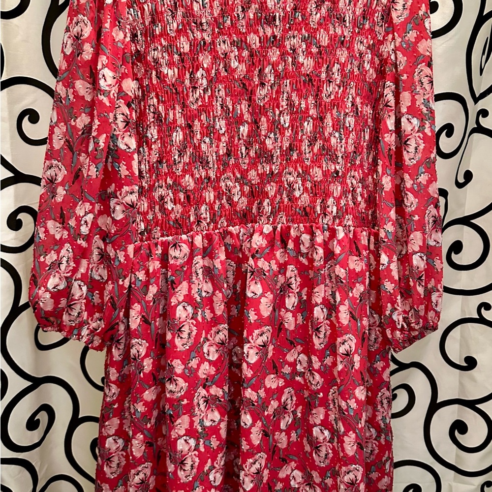 Pink Floral Dress
